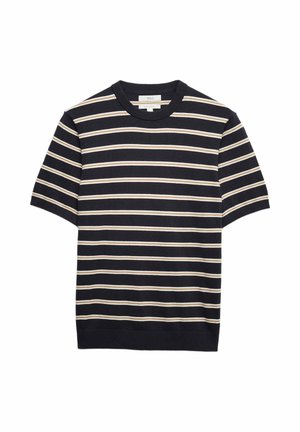 Marks & Spencer, KNITTED STRIPE - T-Shirt print - navy mix