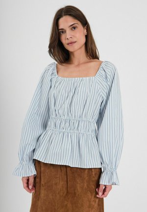 Blouse - light blue stripe