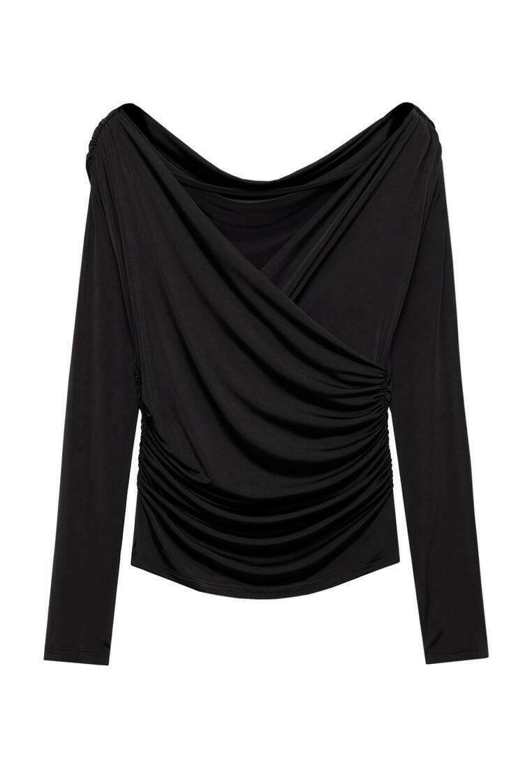 Mango Blouse zwart Mango Blouse zwart