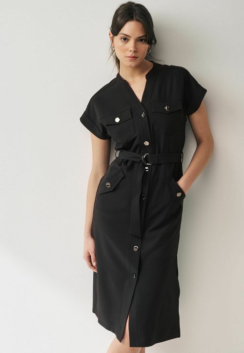 Next TAILORED BUTTON THROUGH FRONT ELEVATED PONTE MINI - Vapaa-ajan ...