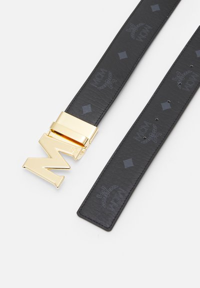 MCM CLAUS M REVERSIBLE BELT 1.5" IN VISETOS - Bälte - black