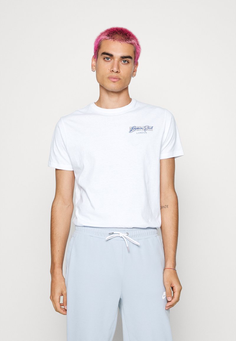 Brave Soul GEMEO - T-shirt estampada - optic white/multicolor