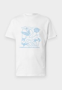 EVO ABSTRACT UNISEX - Tricou cu imprimeu - white