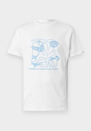 EVO ABSTRACT UNISEX - T-shirt con stampa - white