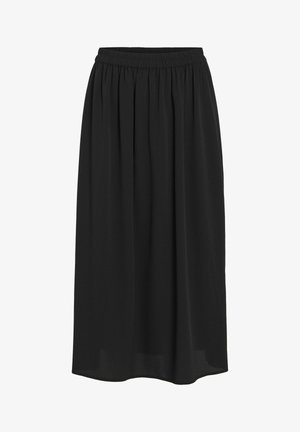 VILA MIDI - Jupe trapèze - black