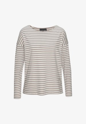 Elbsand, ELBSAND LANGARMSHIRT - Langarmshirt - taupe-creme gestreift