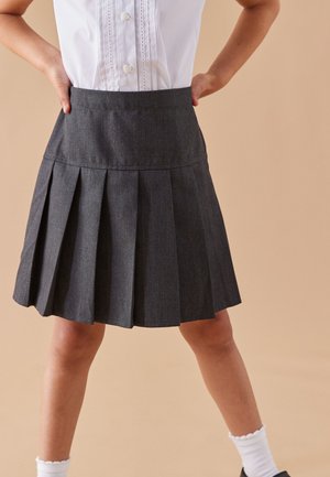 2 PACK PLEAT - A-lijn rok - grey