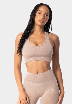 YASMINE  - Medium support sports bra - beige