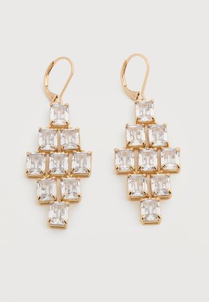 CHANDELIER - Uhani - gold-coloured/white