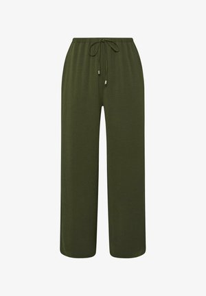 Evans, PLUS SIZE WIDE LEG TROUSERS - Bukser - khaki