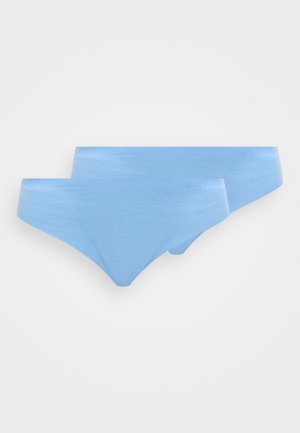 WOMEN INVISIBLE 2 PACK - Tanga - light blue