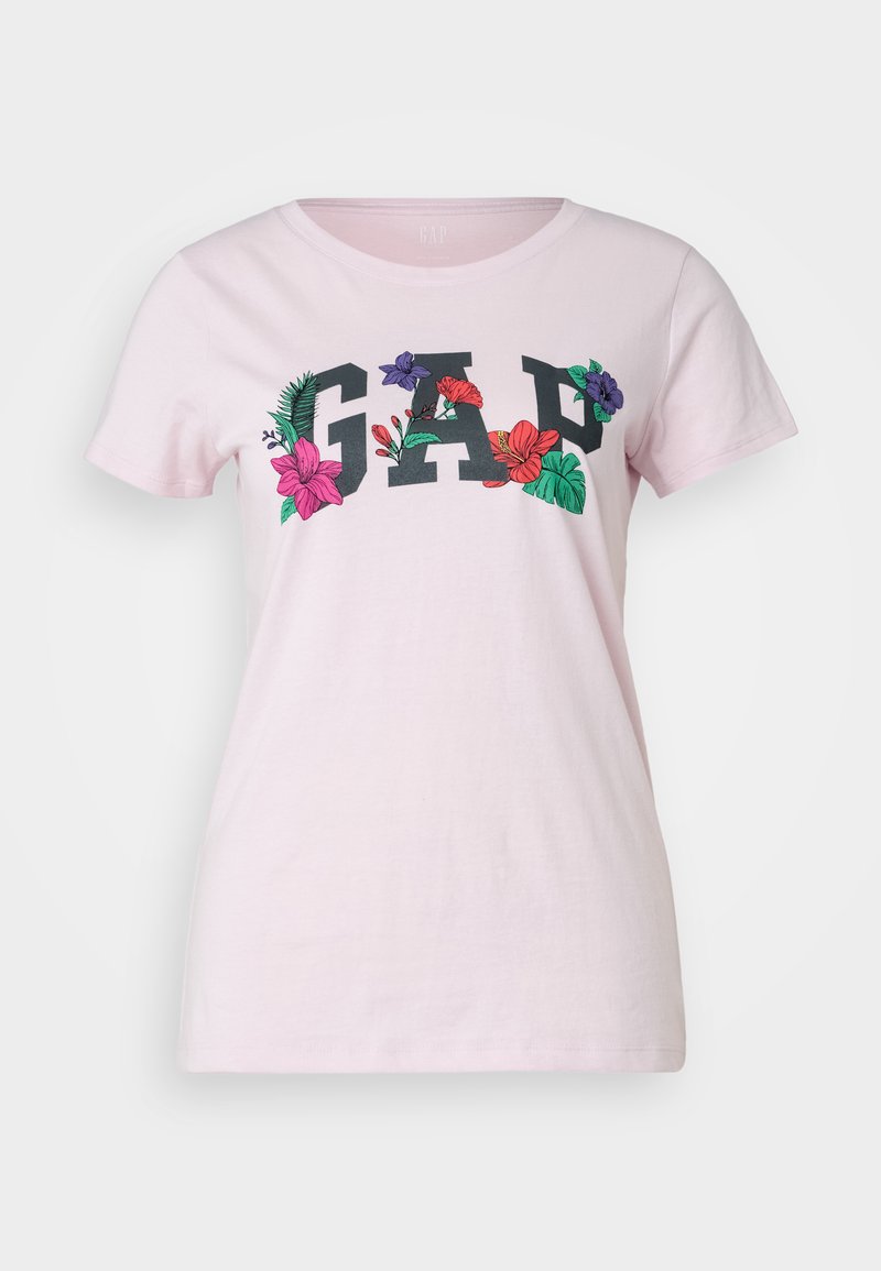 GAP T-shirt print donkerroze
