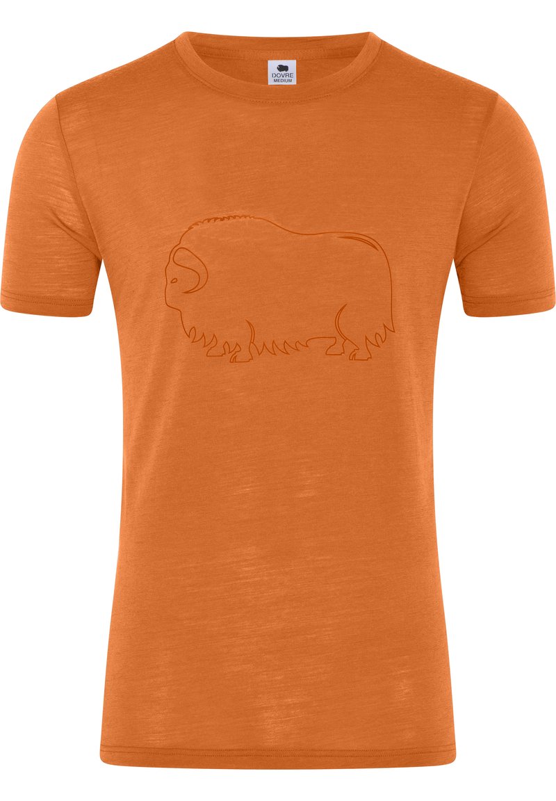 Dovre T-shirts print - mottled orange