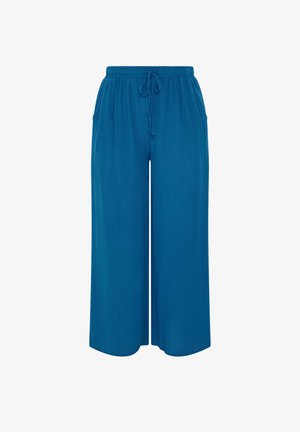 Yours Clothing, PLUS SIZE WIDE LEG TROUSERS. - Pantalones - blue