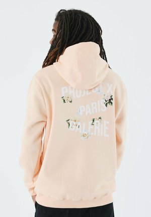 FLORAL - Jersey con capucha - pale peach