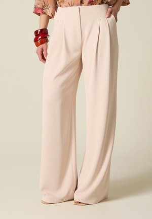 Oltre, PANTALONI PALAZZO - Stoffhose - beige