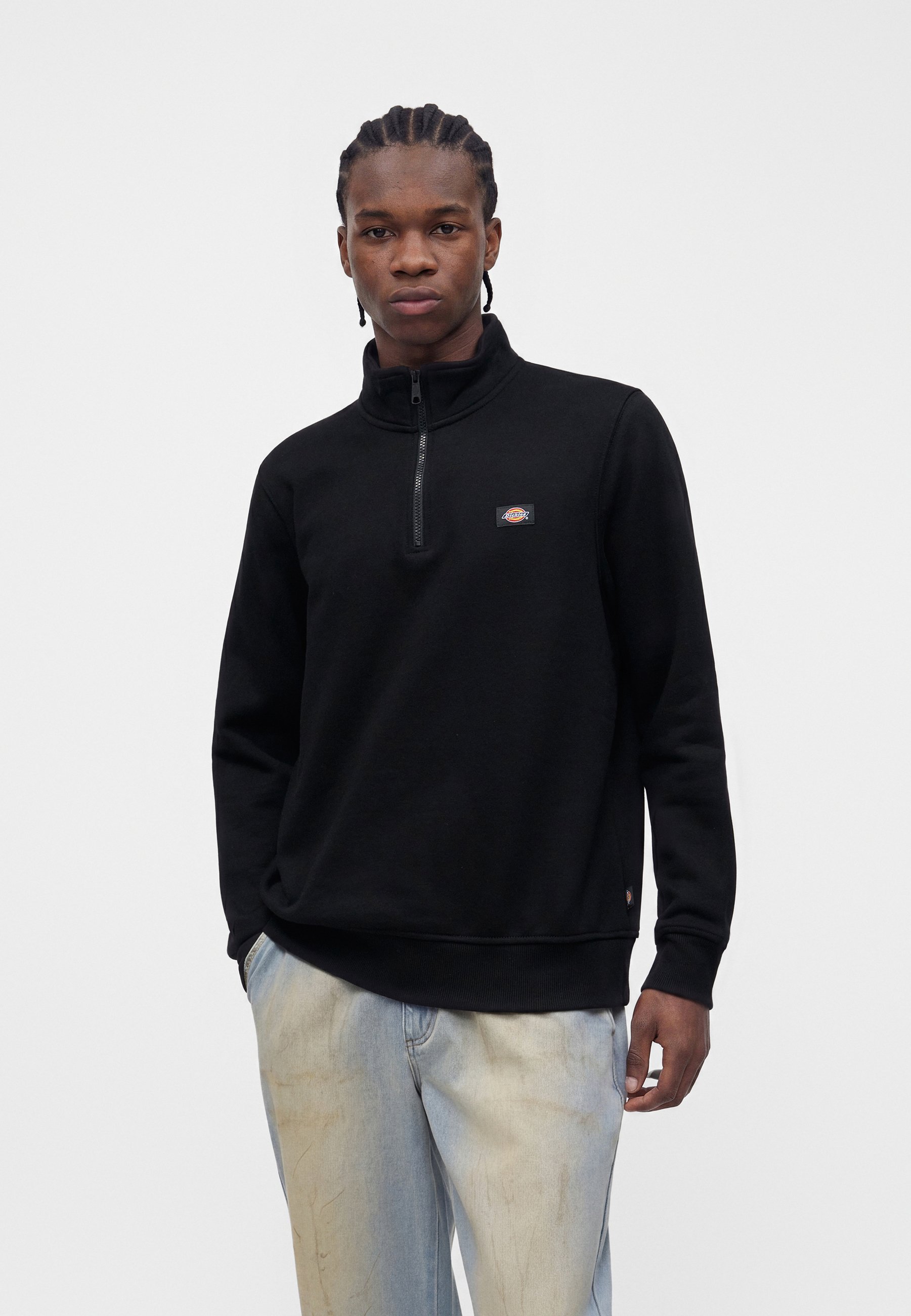 KK.Co　XL Dickies OAKPORT QUARTER ZIP - Sweater - black/zwart - Zalando.nl