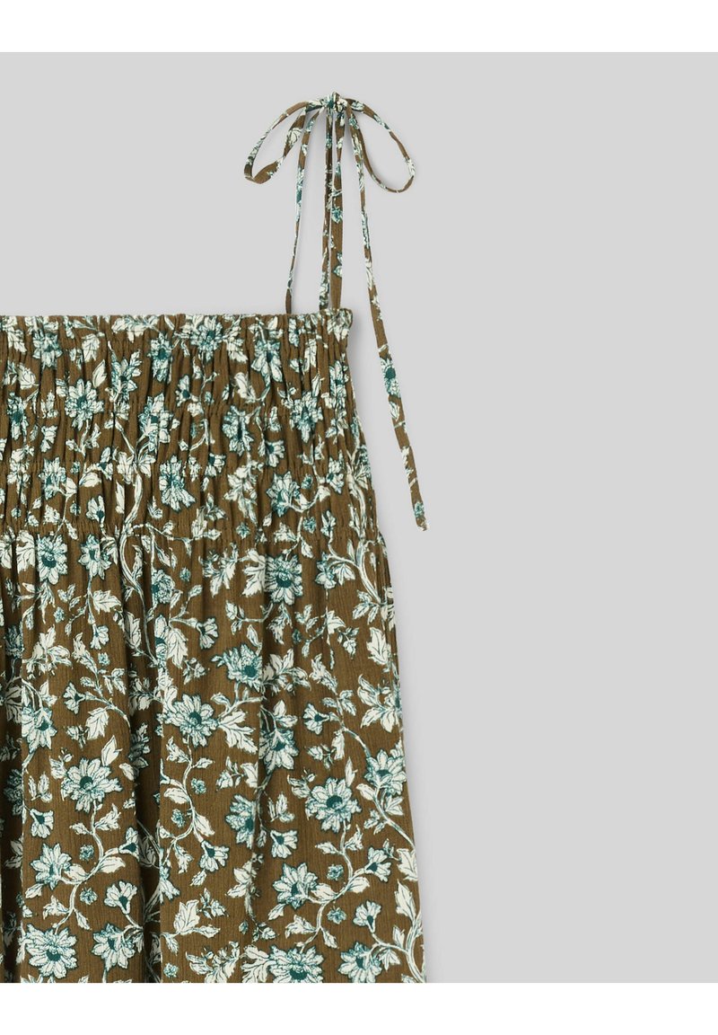 BZB JUPON LONG IMPRIMÉ - Jupe longue - vert kaki/vert foncé - ZALANDO.FR