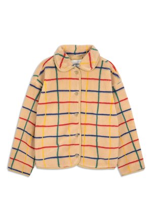 STRIPED - Fleece jacket - light beige
