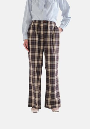 Compañía fantástica, PANTALONES CON ESTAMPADO DE CUADROS - Pantalones - marrón