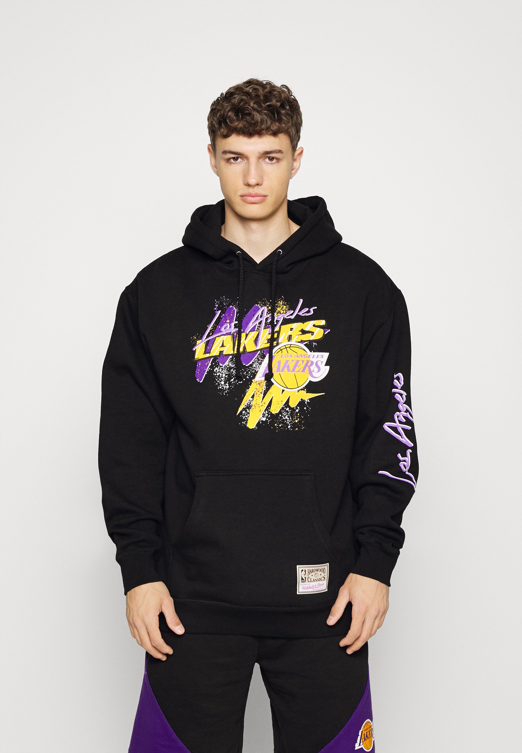 Mitchell \u0026 Ness NBA LOS ANGELES LAKERS HYPER HOOPS HOODIE - Felpa -  black/nero - Zalando