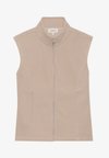 HIGH NECK FLEECE GILET WITH ZIP POCKETS - Bodywarmer - 105 - stone