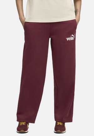 NATURE LOGO STRAIGHT  - Pantalon de survêtement - ruby shimmer