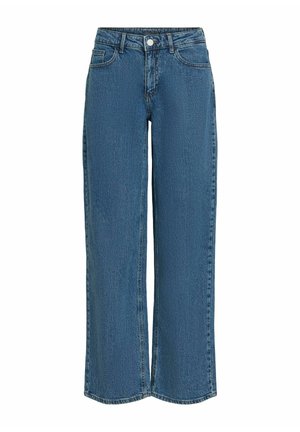 VILA, STRAIGHT FIT JEANS VILISA LOW-WAIST - Jean coupe décontractée - medium blue denim