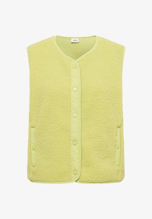 Cecil, TEDDY-WESTE MIT SOFTSHELLDETAILS - Veste sans manches - citrin green