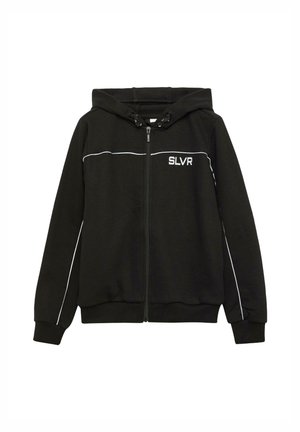 MIT DEKORATIVEN REFLEKTOR-DETAILS - Sweatjacke - schwarz