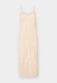 CLAUDINE KNITTED SLIP BEACH MAXI DRESS - Day dress - sand