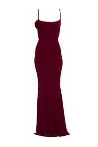MARY ROSE TIE MAXI - Abiti per occasioni speciali - wine