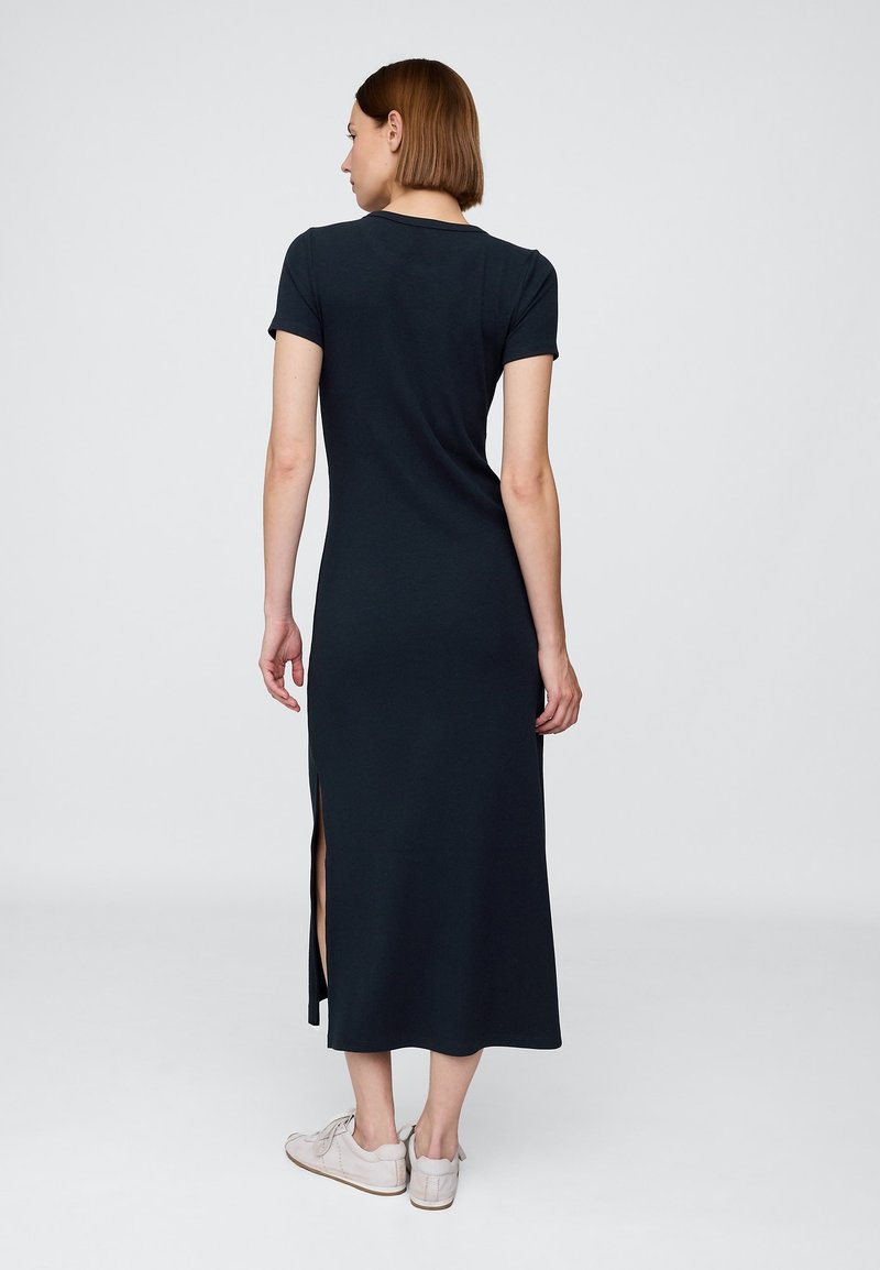GAP MODERN RIBBED MAXI - Žerzejové šaty - new classic navy