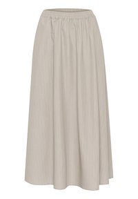 KAESTHER - Jupe longue - feather gray melange pinstripe