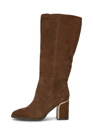 Stivaletti con tacco - camel