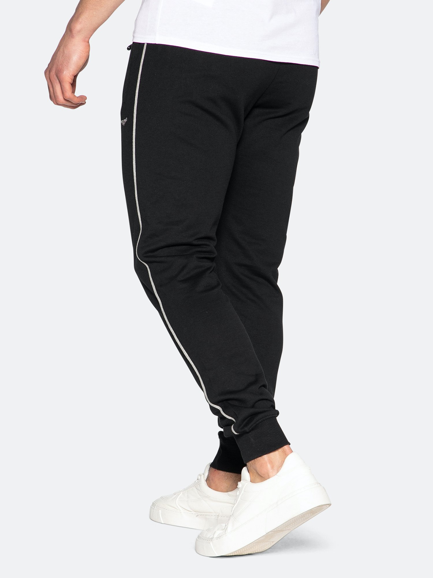 Threadbare SLIM FIT - Trainingsbroek - black/Zwart - Zalando.nl