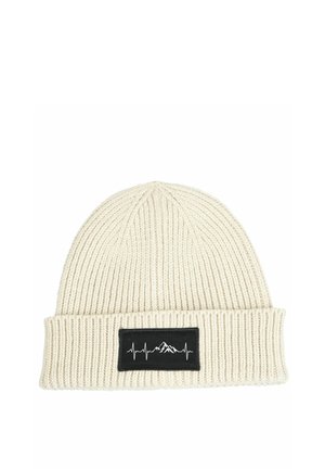 PATCH HERZSCHLAG BERGE NATUR - Beanie - beige