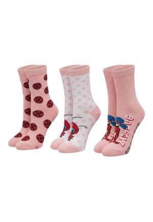 Miraculous LADY BUG - SET OF 3 PACK - Chaussettes - mehrfarbig