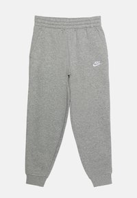 Nike Sportswear CLUB UNISEX - Pantalon de survêtement - dark grey heather/base grey/white/gris - ZALANDO.FR