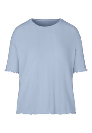 Hunkemöller, HUNKEMÖLLER PYJAMA TOP POINTELLE - Haut de pyjama - blue