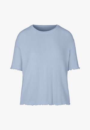 Hunkemöller, HUNKEMÖLLER PYJAMA TOP POINTELLE - Haut de pyjama - blue