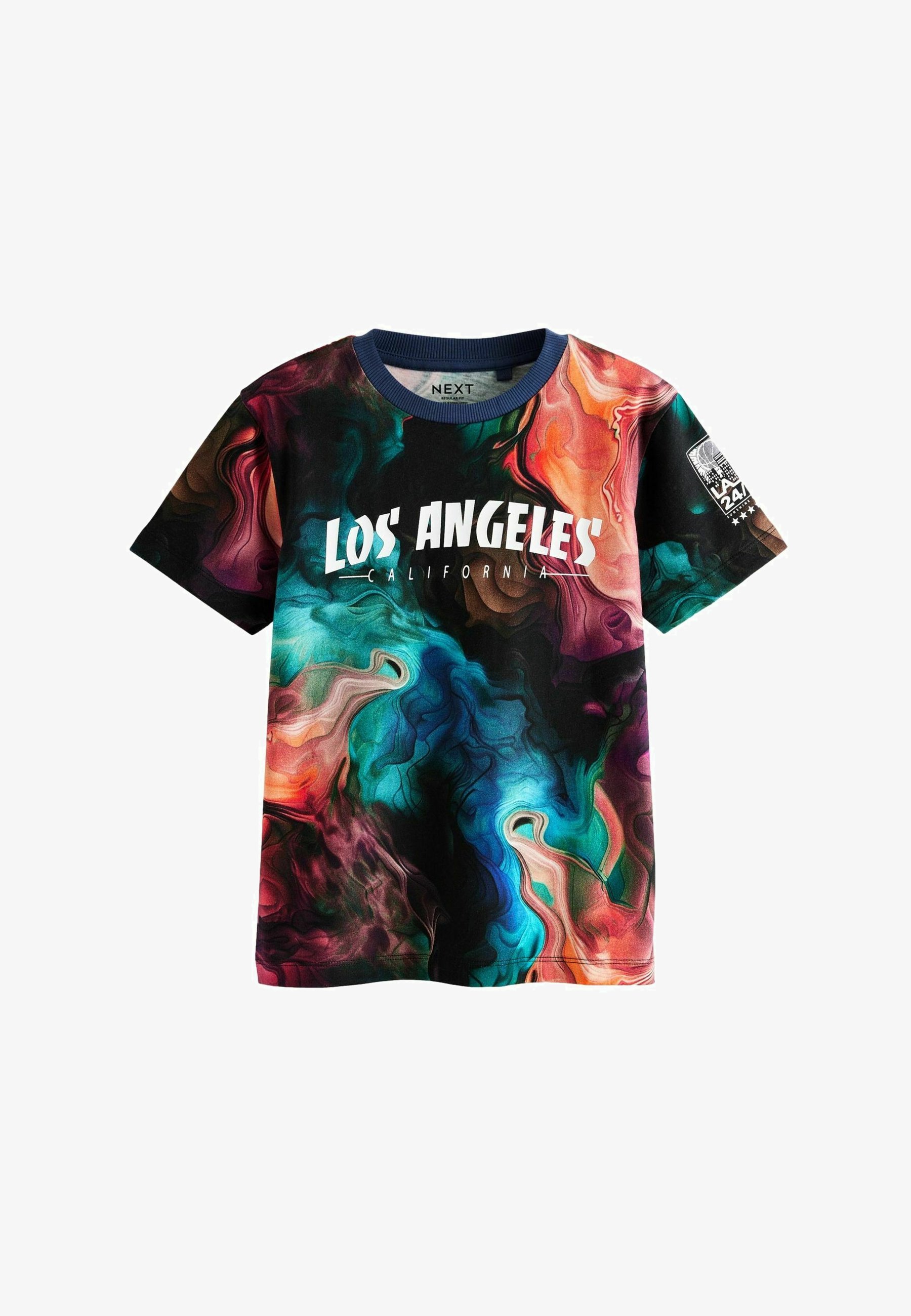 Next SHORT SLEEVE STANDARD T-shirt print black multi marble