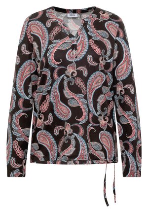 Cecil, LANGARM SHIRT IM TUNIKA-LOOK - Langarmshirt - raw chocolate brown