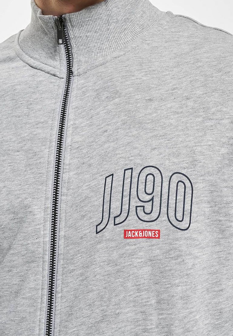 Jack Jones Zip-up sweatshirt hell-grau/light grey