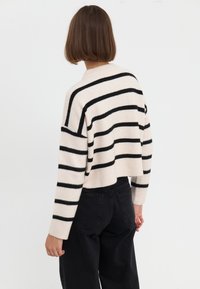Even&Odd Strikkegenser - mottled beige/black