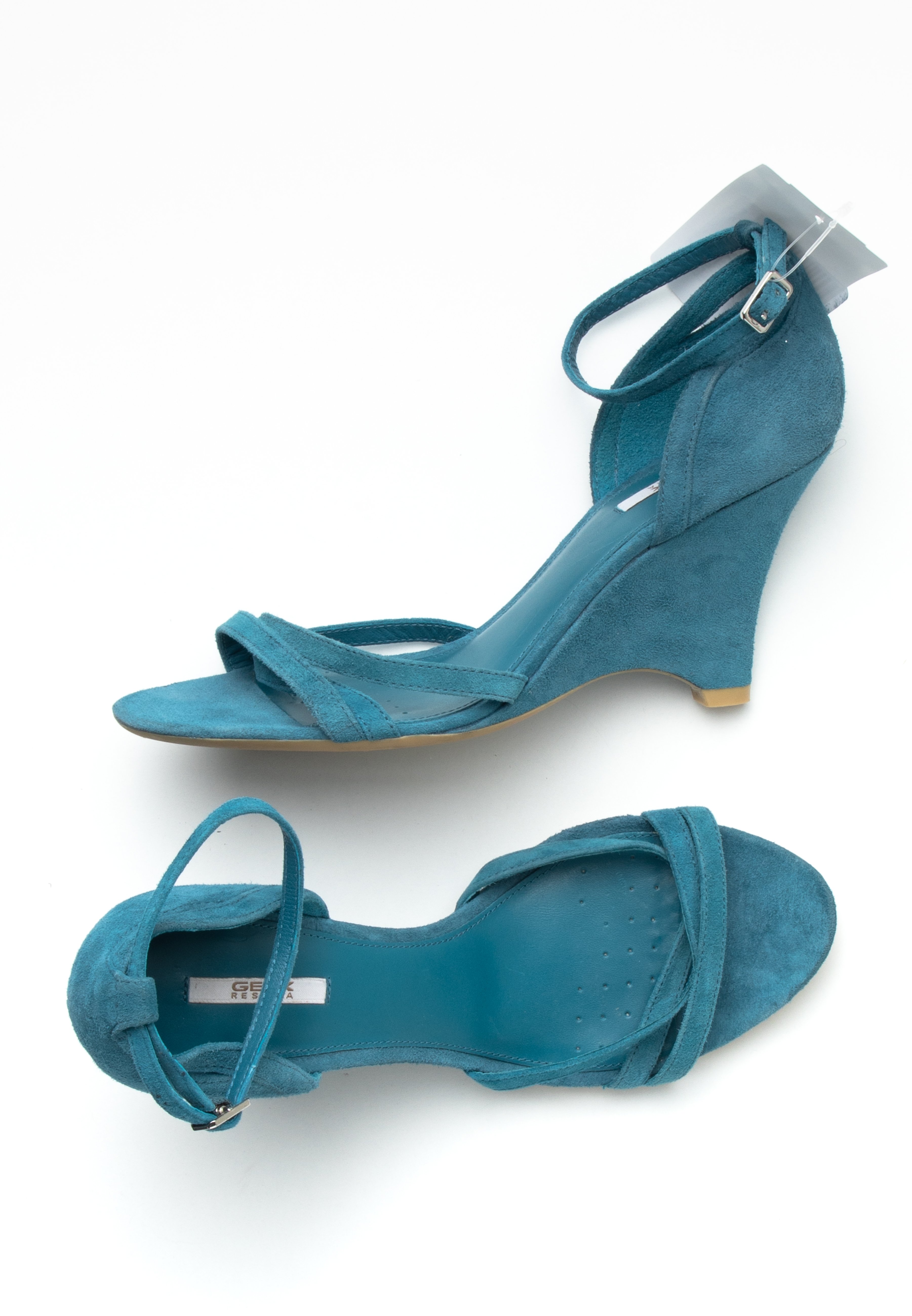 Geox Sandalias de cuña - blue/azul - Zalando.es