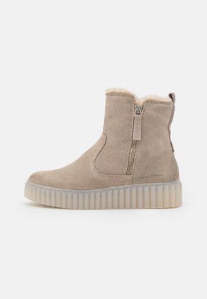 Bottines à plateau - taupe
