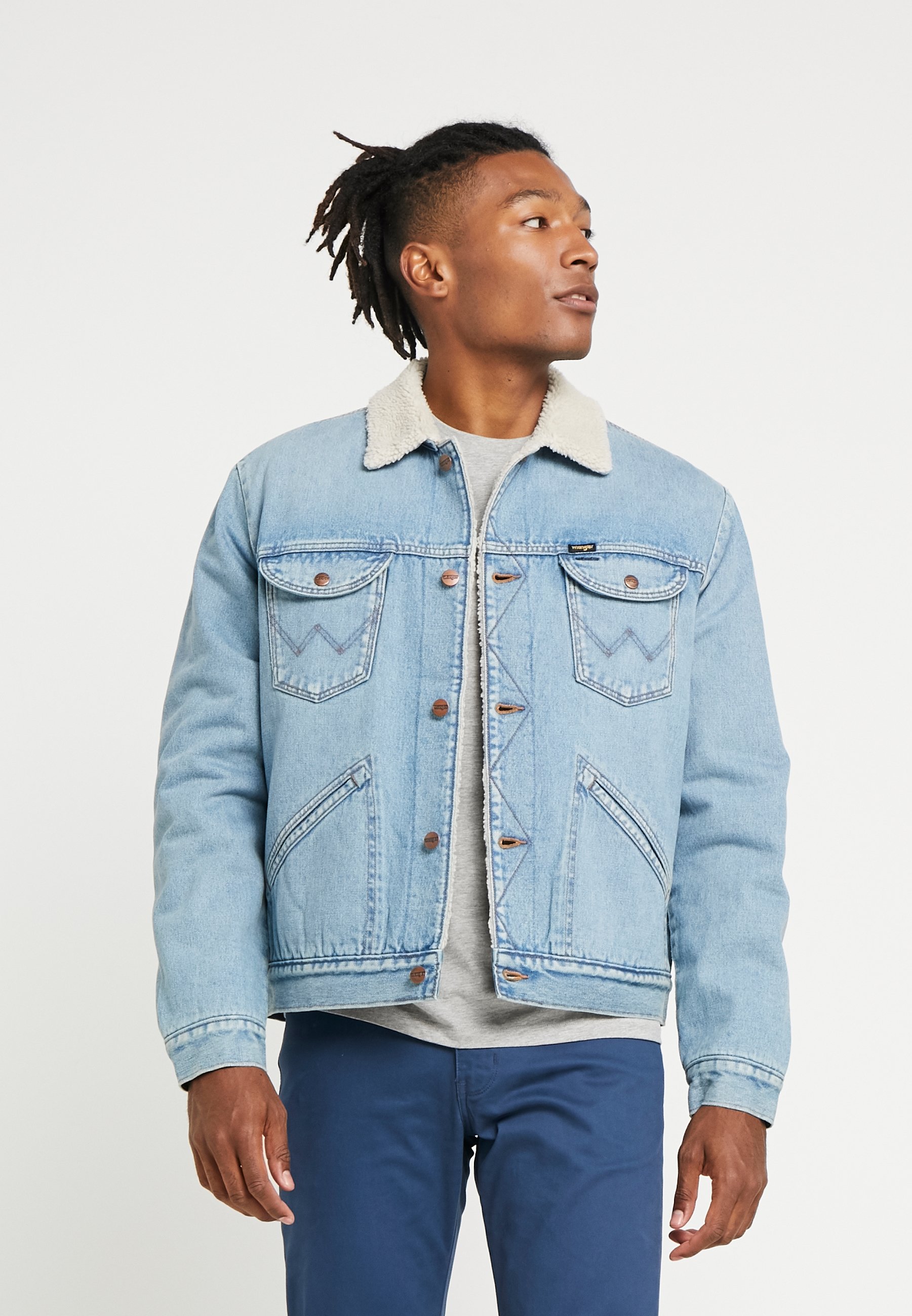 Spijkerjas bleached denim Spijkerjas bleached denim