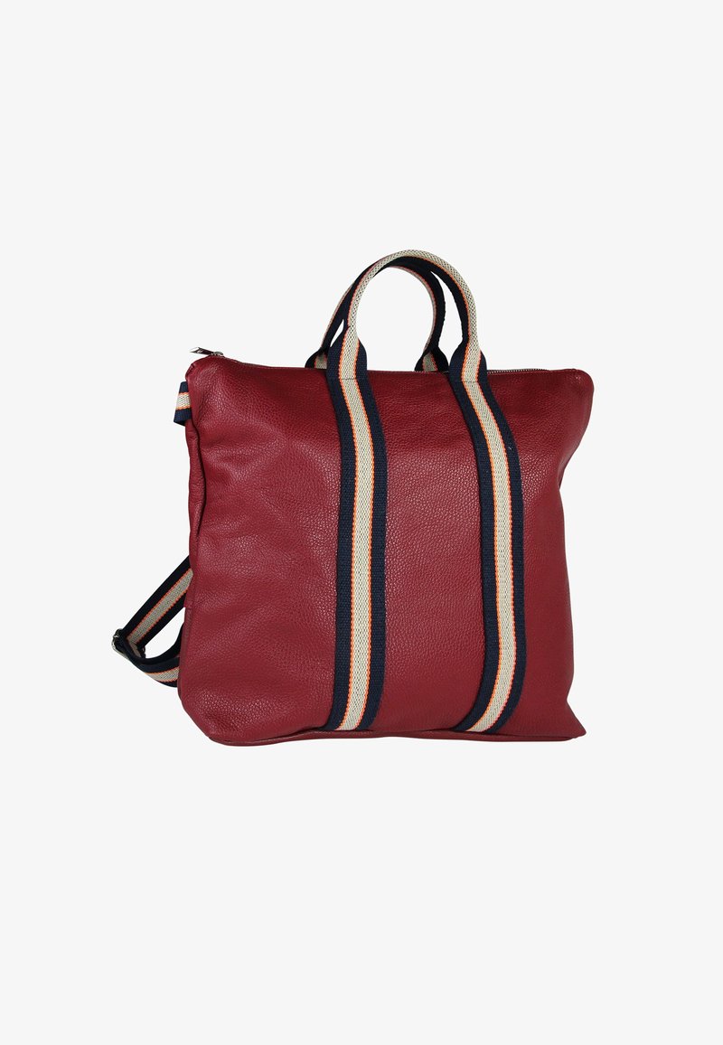 DrachenLeder CITY - Sac à dos - rot blau beige