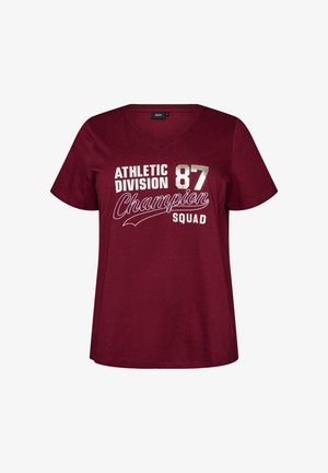 Zizzi, T-shirts print - rot